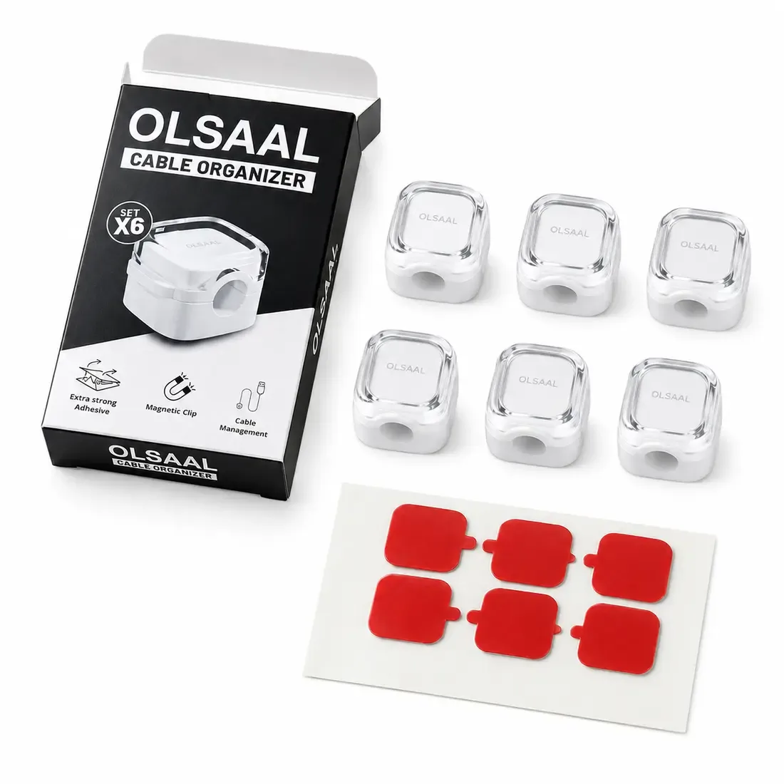 Kabelorganizer; Ausführung Weiß